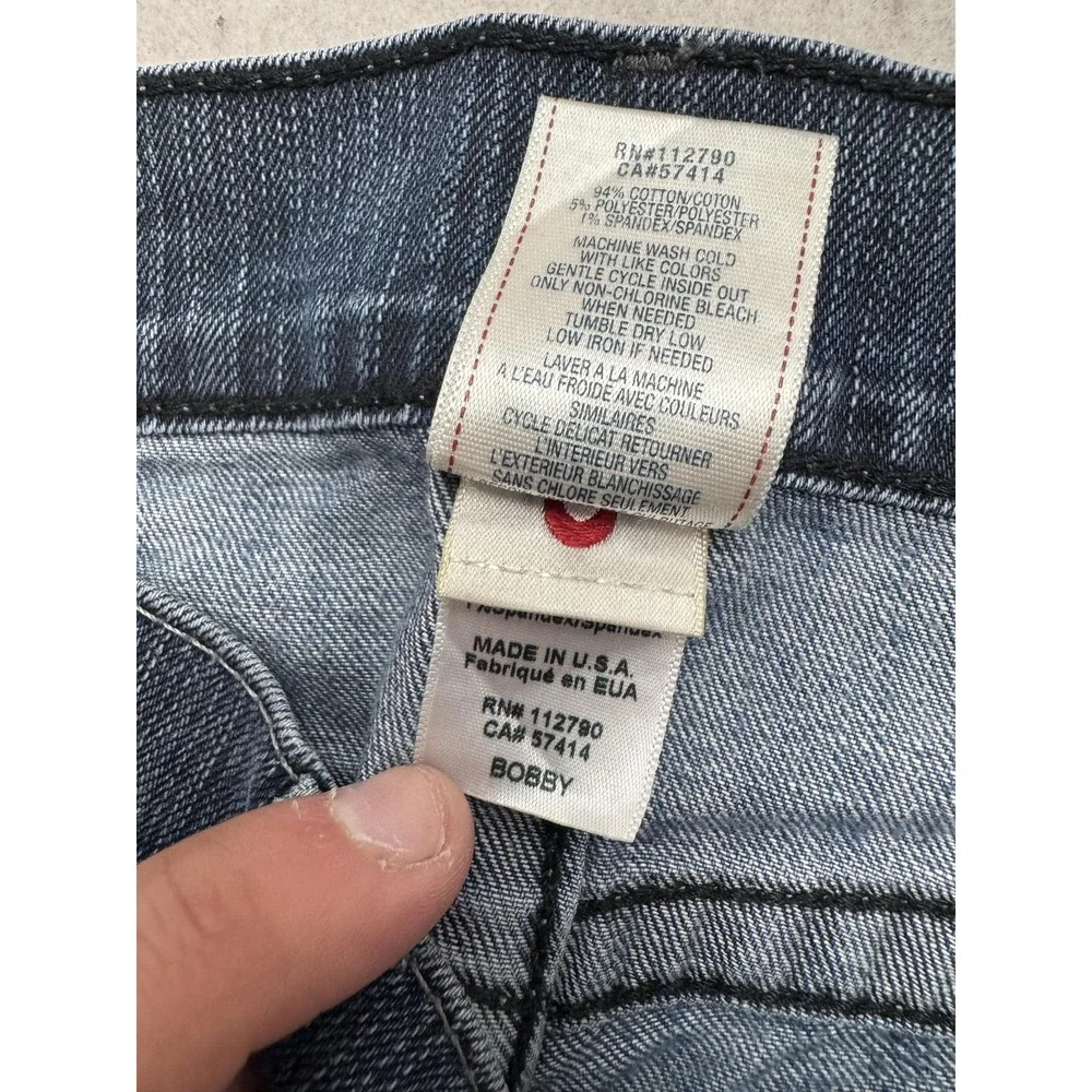 True Religion Bobby Jeans Mens 30x32 Blue Medium Wash Straight Stretch Denim USA